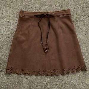 Boutique brand suede skirt. Like new!